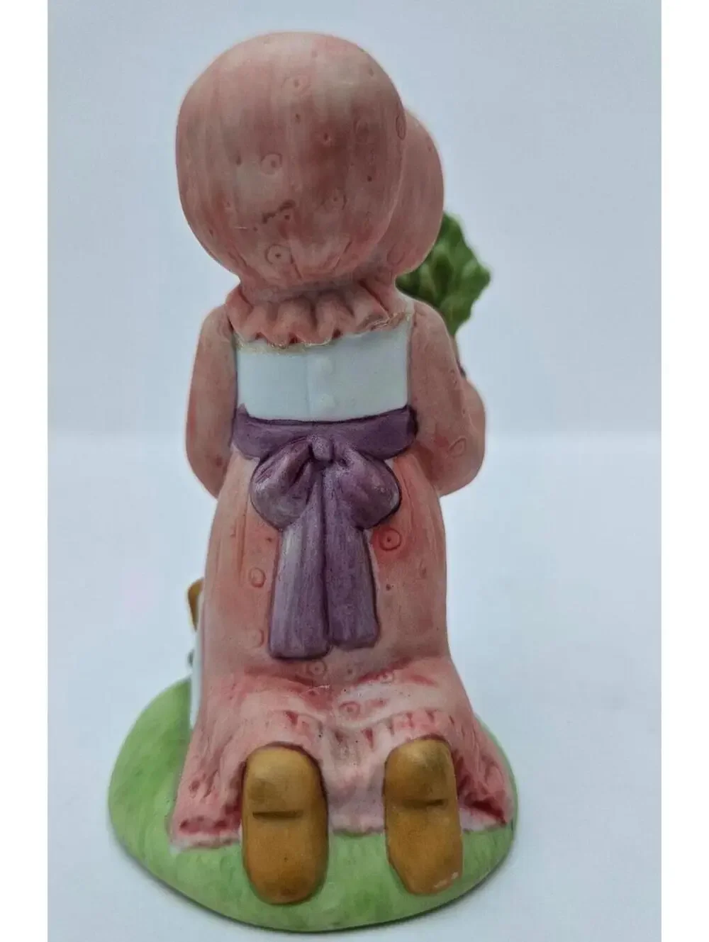 Vintage Holly Hobbie Figurine Girl Gardener Watering Can Flowers 70s Retro